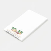 Post-it® Forêt rustique mignonne Forêt Boisé Animal (Incliné)