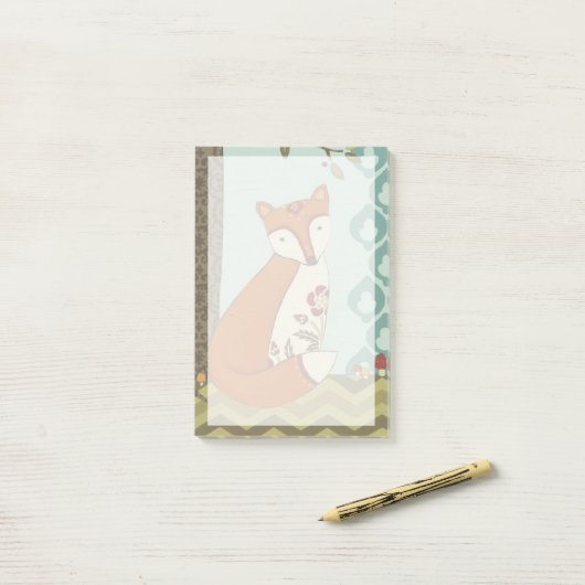 Post-it® Forêt Whimsy III (Sur un bureau)