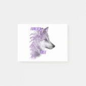 Post-it® Forever Free Violet Wolf Post-it Notes (Devant)