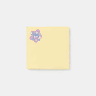 Post-it® Forget-Me-Nots and Message on Vibrant Floral Motif