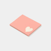 Post-it® Forme de coeur blanc antique (Incliné)