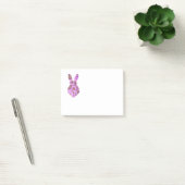 Post-it® Forme de lapin Motif rose (Bureau)