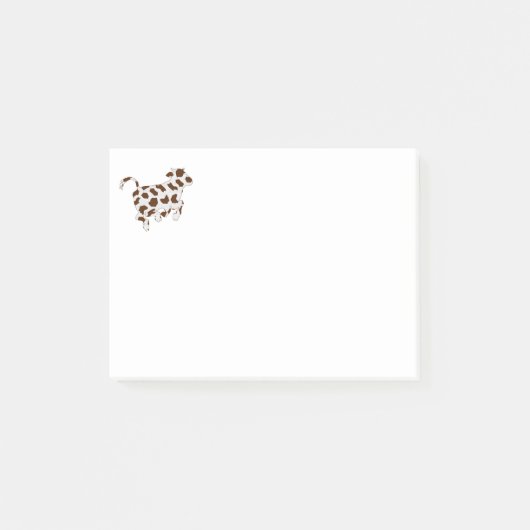 Post-it® Forme de vache avec points Brown (Devant)