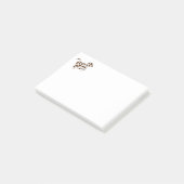 Post-it® Forme de vache avec points Brown (Incliné)