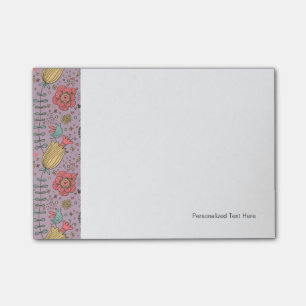 Post-it® Forme florale raffinée avec fleurs