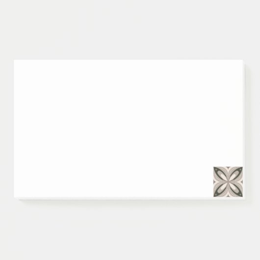Post-it® Formes circulaires rétro beige et marron (Devant)