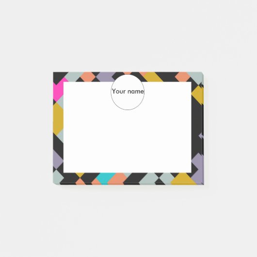 Post-it® Formes connectées conception abstraite (Devant)