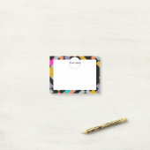 Post-it® Formes connectées conception abstraite (Sur un bureau)