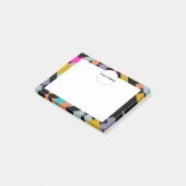 Post-it® Formes connectées conception abstraite (Incliné)