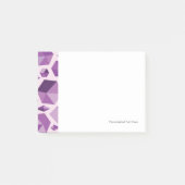 Post-it® Formes de bijoux géométriques violets (Devant)