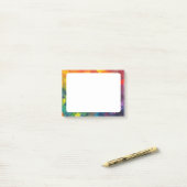 Post-it® Formes géométriques dans les couleurs arc-en-ciel (Sur un bureau)