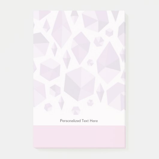 Post-it® Formes géométriques pourpres de bijou (Devant)