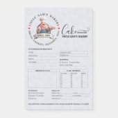 Post-it® Formulaire de commande de boulangerie pâtisserie c (Devant)