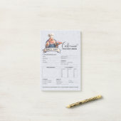 Post-it® Formulaire de commande de boulangerie pâtisserie c (Sur un bureau)