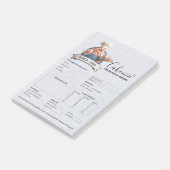 Post-it® Formulaire de commande de boulangerie pâtisserie c (Incliné)