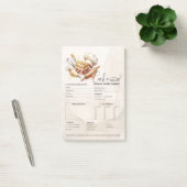 Post-it® Formulaire de commande de pâtissier de boulangerie (Bureau)