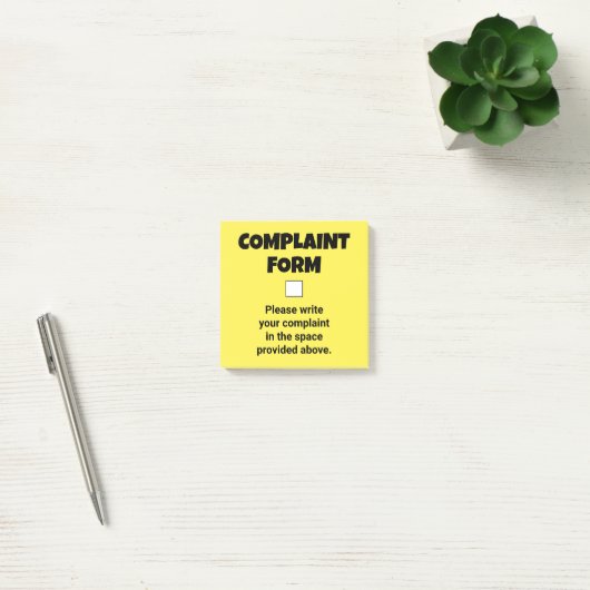 Post-it® Formulaire de plainte amusant (Bureau)