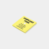 Post-it® Formulaire de plainte amusant (Incliné)