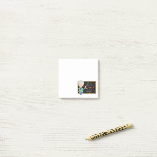 Post-it® Formule EMC2 du professeur de sciences (Sur un bureau)