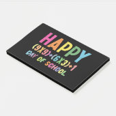 Post-it® Formule Mathématique 100 Jours D'école Drôle Prof (Incliné)