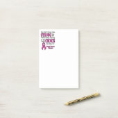 Post-it® Forte/Choix...Cancer du sein (Sur un bureau)
