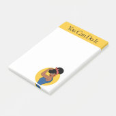 Post-it® Forte femme noire Post-it Notes (Incliné)