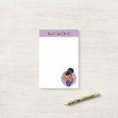 Post-it® Forte femme noire Post-it Notes (Sur un bureau)