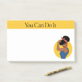 Post-it® Forte femme noire Post-it Notes (Sur un bureau)