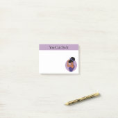 Post-it® Forte femme noire Post-it Notes (Sur un bureau)