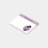 Post-it® Forte femme noire Post-it Notes (Incliné)