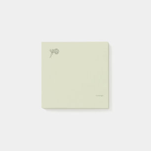 Post-it® Fougère à tête de violon Dark Academia botanique p