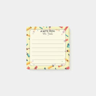 Post-it® Fournitures Scolaires Éparpillées "Un Mot De" Pers
