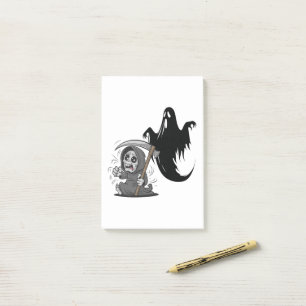 Post-it® Foutaise et fantôme effrayés.