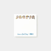 Post-it® FOX 4 Notes de post-it Emoji du bon jour (Devant)
