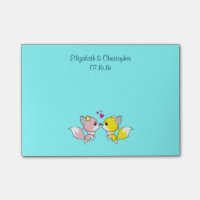 Fox Couple Kissing Mariage Faveur