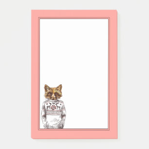 Post-it® Fox habillé rusé