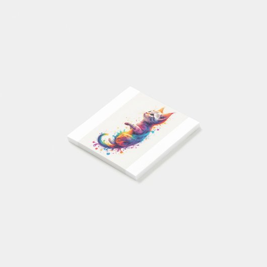 Post-it® Fractal Abstract Kitten (Incliné)
