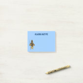 Post-it® Fractal Inuit Hunter - Autochtone de l'Alaska (Sur un bureau)