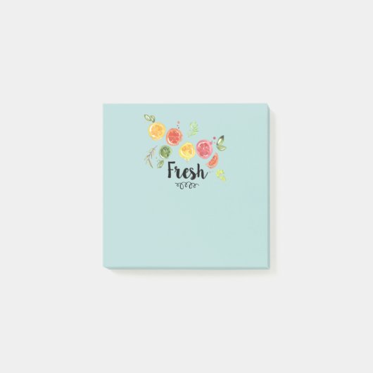 Post-it® Frais - Fruits d'agrumes dans l'aquarelle (Devant)