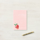 Post-it® Fraise (Sur un bureau)