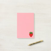Post-it® Fraise - Collection de Fruits - (Sur un bureau)