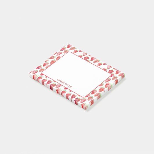 Post-it® Fraise personnalisée (Incliné)