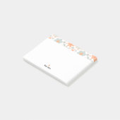 Post-it® Fraise rétro et fleur pastel (Incliné)