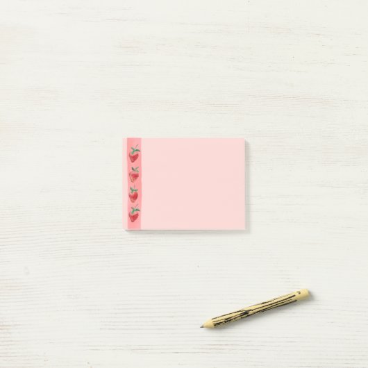 Post-it® Fraises (Sur un bureau)