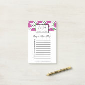 Post-it® Fraises Abstraites Gras (Sur un bureau)