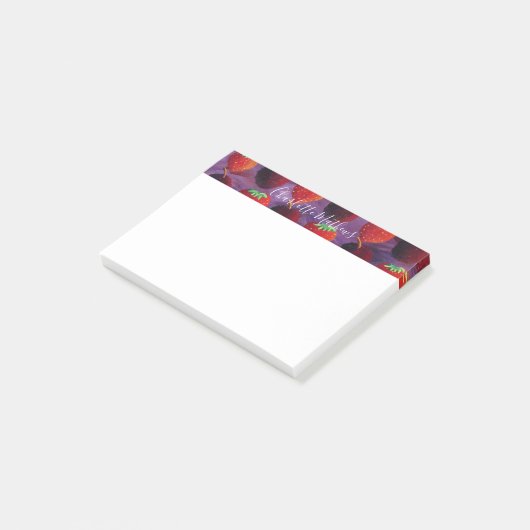 Post-it® Fraises et prunes fruits Simple Moderne (Incliné)