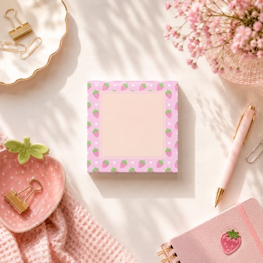 Post-it® Fraises Rose Classique