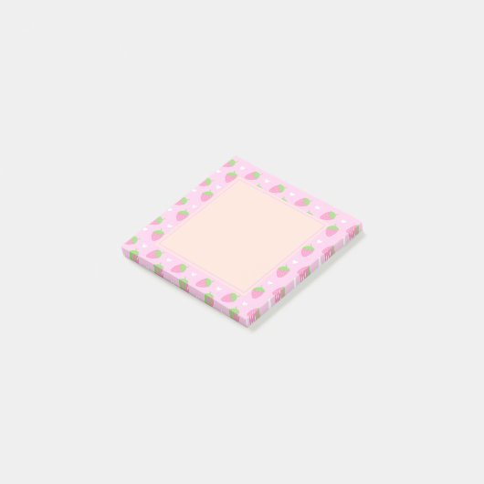 Post-it® Fraises rose Rose classique (Incliné)