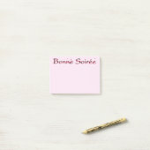 Post-it® Français : Bonne Soiree Notes (Sur un bureau)