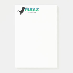 Post-it® Frazz ! Notes de post-it de chat noir